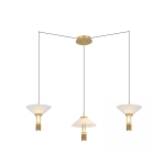 23201 PENDANT LED LIGHT 28W 3000K ALUMINIUM GOLD Zambelis Lights